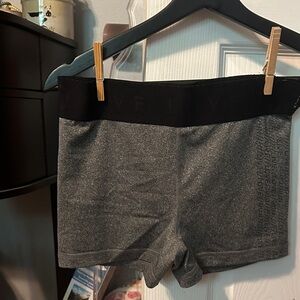 Aeropostale Women's Black and Gray Athletic Shorts